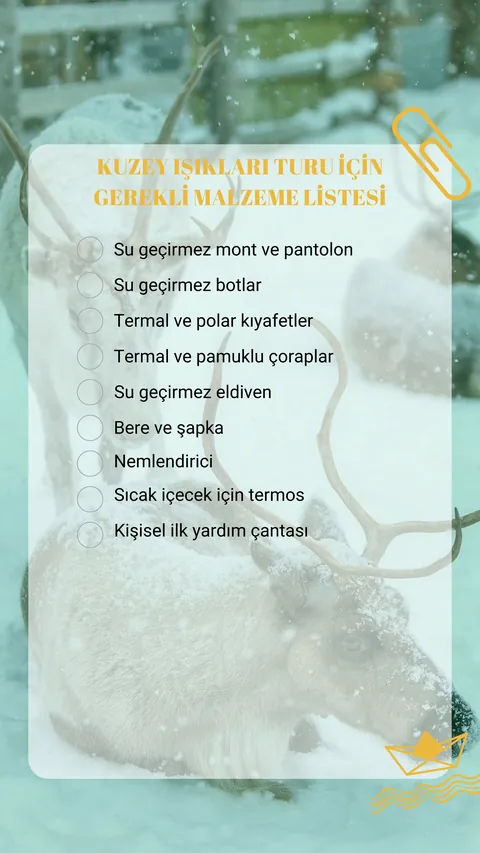 Malzeme listesi